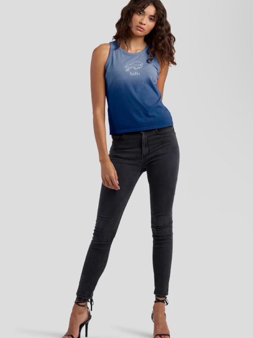 Women’s Detroit Lions blue merch tank top
